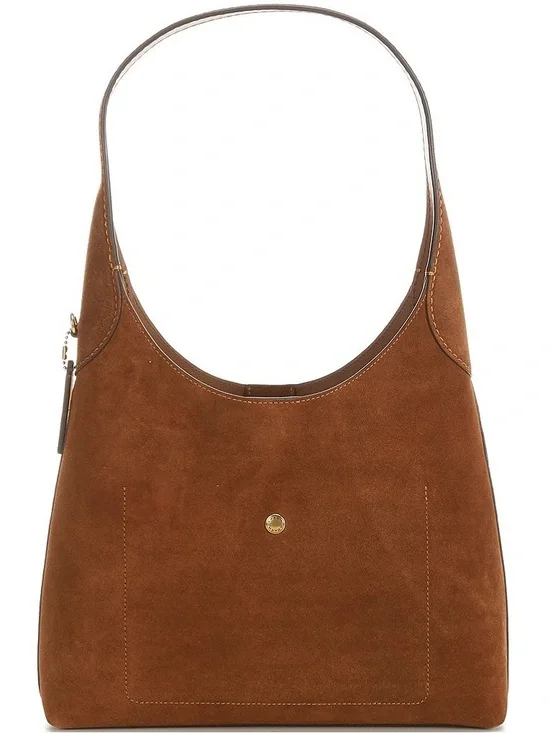 NWT Coach Brooklyn Suede Shoulder Hobo Bag small call out in photos - Picture 1 of 5